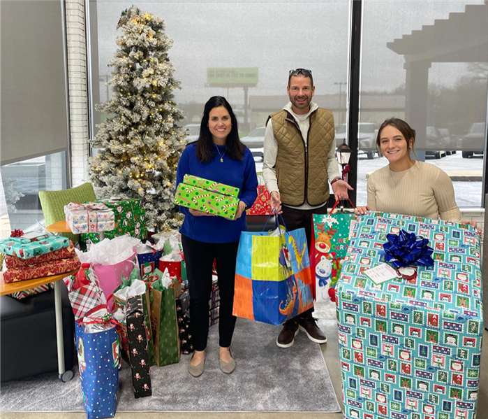 servpro team with presents